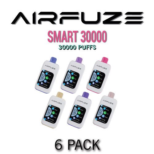 AIRFUZE SMART 30000 Disposable Vape Device | 30000 Puffs - 6PK