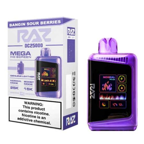 Bangin Sour Berries Flavored Raz DC25000 Disposable Vape Device - 25K Puffs - 10PK | EveryThing Vapes