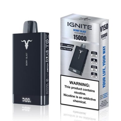 Berry Blast Flavored Ignite V150 Disposable Vape Device - 15K Puffs - 1PC | EveryThing Vapes