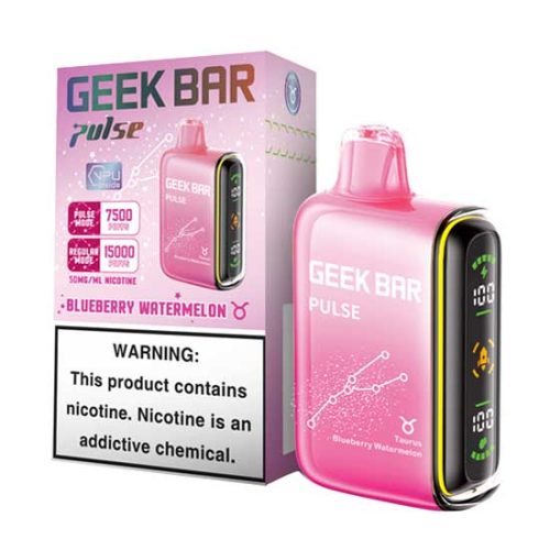 Blueberry Watermelon Flavored Geek bar Pulse Disposable Vape Device - 15000 Puffs | everythingvapes.com - 1PC