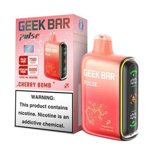 Cherry Bomb Flavored Geek bar Pulse Disposable Vape Device - 15000 Puffs | everythingvapes.com - 1PC