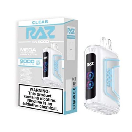 Clear Flavored Raz TN9000 Disposable Vape Device 3PK | everythingvapes.com