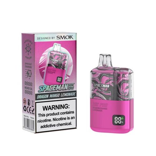 Dragon Mango Lemonade Flavored Spaceman 10K Pro Disposable Vape Device 1PC |  EveryThing Vapes