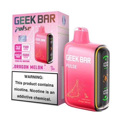 Dragon Melon Flavored Geek bar Pulse Disposable Vape Device - 15000 Puffs | everythingvapes.com - 1PC