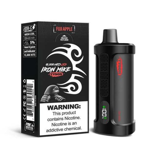 Fuji Apple Flavored Tyson 2.0 Iron Mike Disposable Vape Device - 1500 Puffs | everythingvapes.com - 3PK