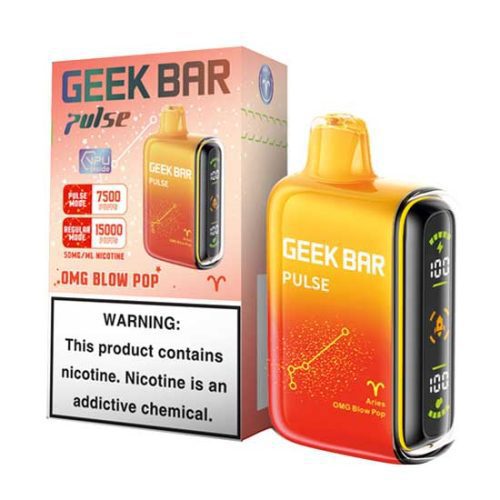 OMG Blowpop Flavored Geek bar Pulse Disposable Vape Device - 15000 Puffs | everythingvapes.com - 1PC