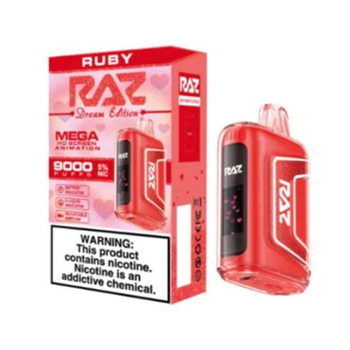 Ruby Flavored Raz TN9000 Disposable Vape Device 10PK | everythingvapes.com