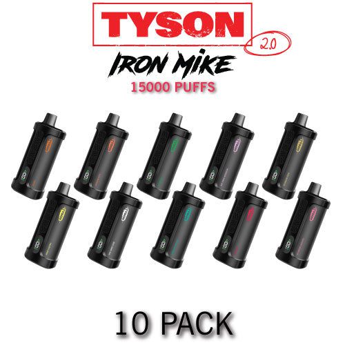 Tyson 2.0 Iron Mike Disposable Vape Device | 15000 Puffs – 10PK