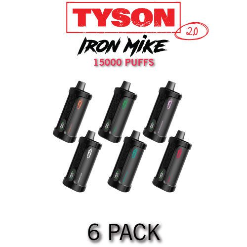 Tyson 2.0 Iron Mike Disposable Vape Device | 15000 Puffs – 6PK