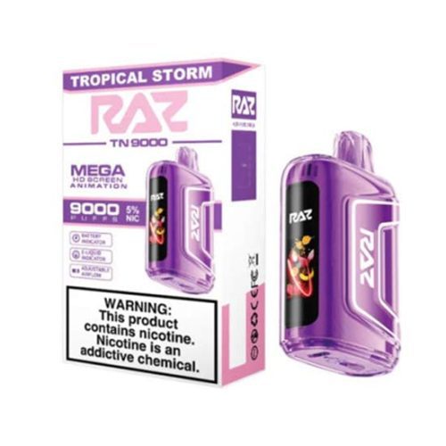 Tropical Storm Flavored Raz TN9000 Disposable Vape Device 3PK | everythingvapes.com