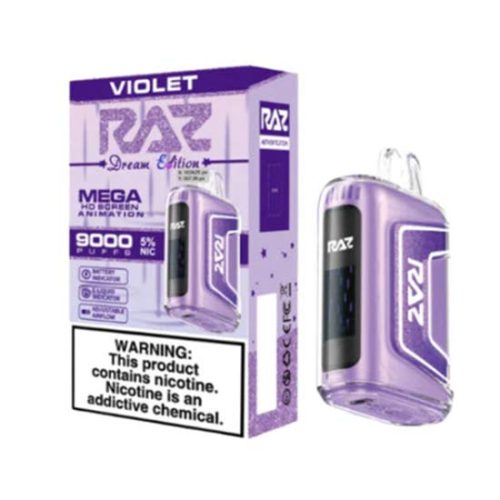 Violet Flavored Raz TN9000 Disposable Vape Device 3PK | everythingvapes.com