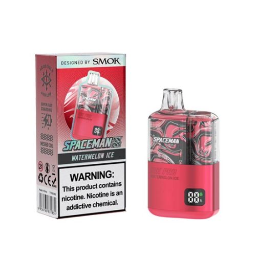 Watermelon Ice Flavored Spaceman 10K Pro Disposable Vape Device 1PC |  EveryThing Vapes