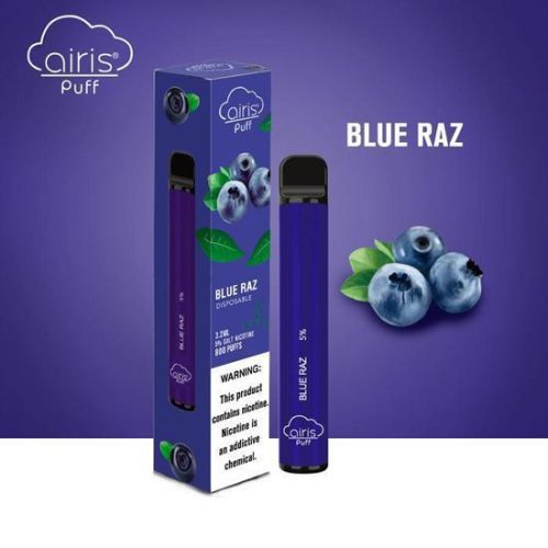 Airis Puff Blue Raz Disposable Vape Device 1Pc - EveryThing Vapes