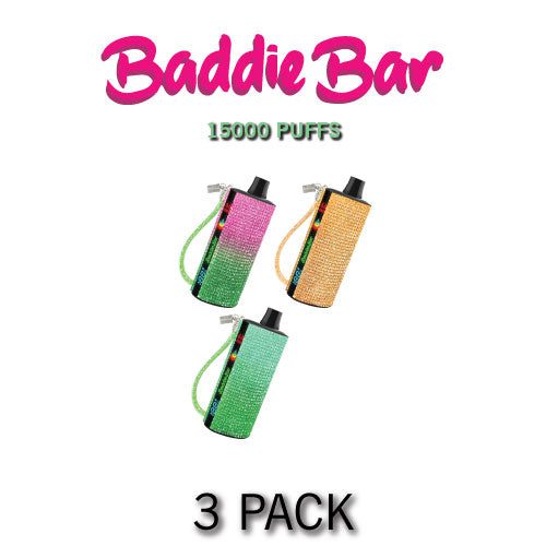 Baddie Bar Disposable Vape Device | 15000 Puffs - 3PK