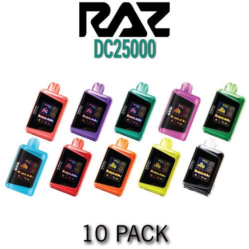 raz DC2500 disposable vapes 10 pack